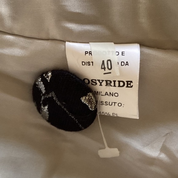Osyride Silver Black Long CoatSZ 4/40 - Picture 8 of 8